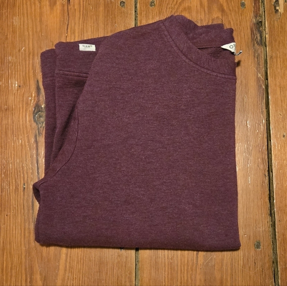 Orvis Women's Burgundy Crew Neck Pullover Soft Modal - Layering Oversized Sz L - Picture 5 of 9